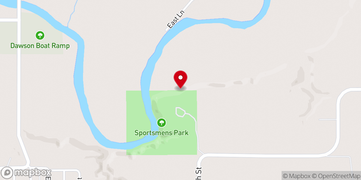Map showing location of Sportsman Park