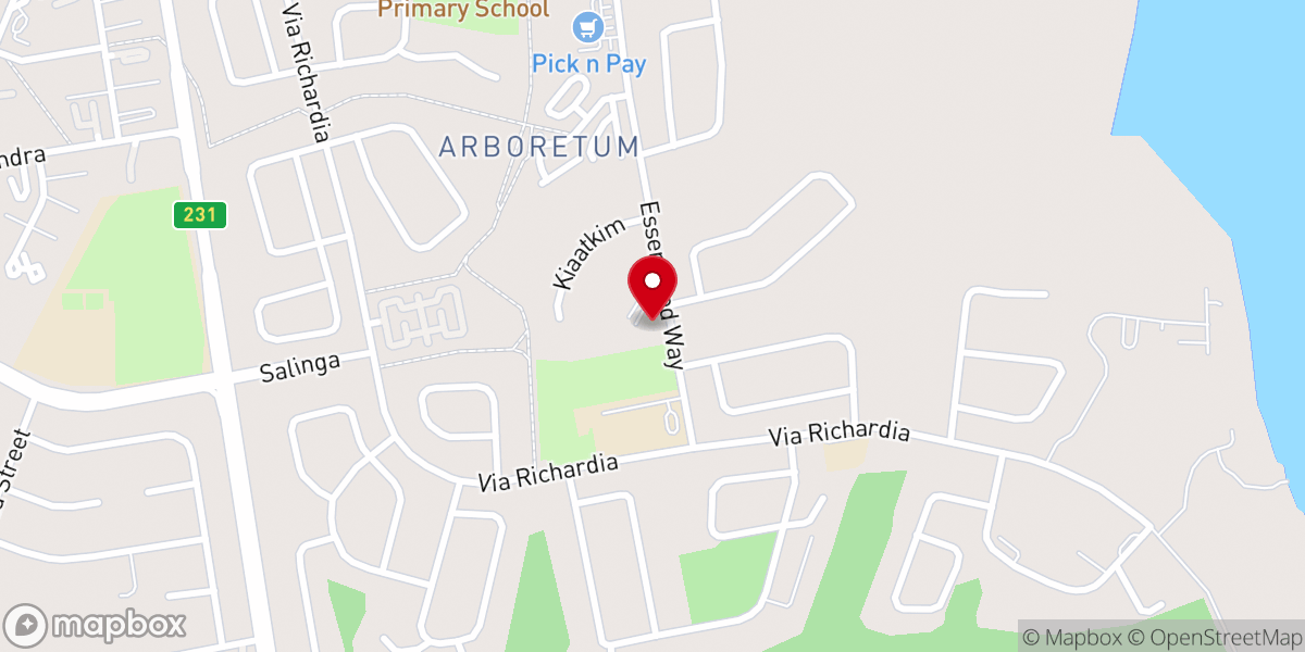 Map showing location of Ned Gereformeerde Kerk