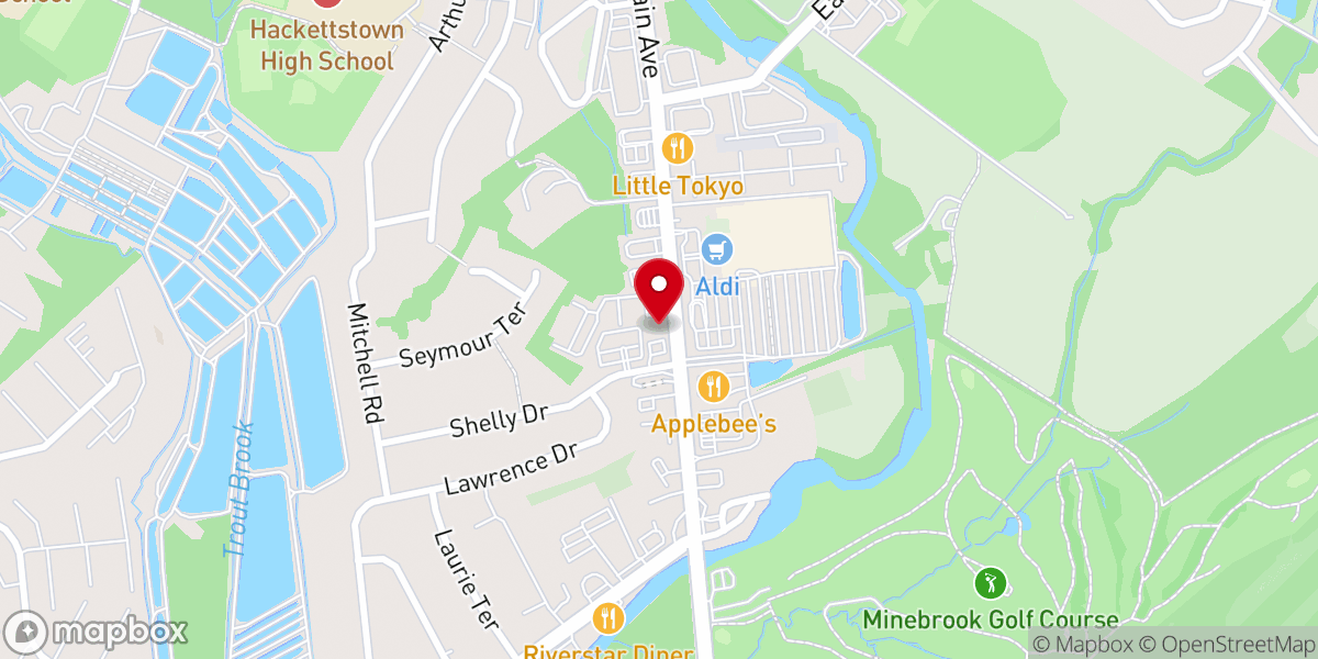 Map showing location of Zion Lutheran church