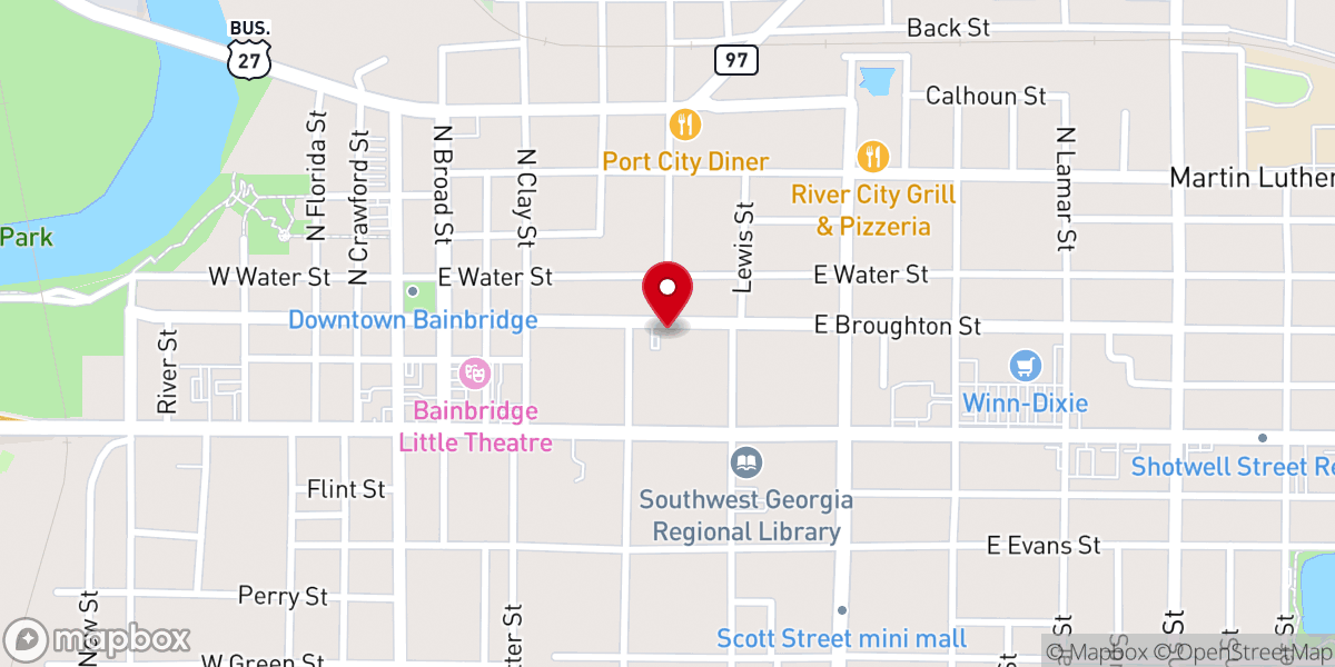 Map showing location of Saint Johns Episcopal Church