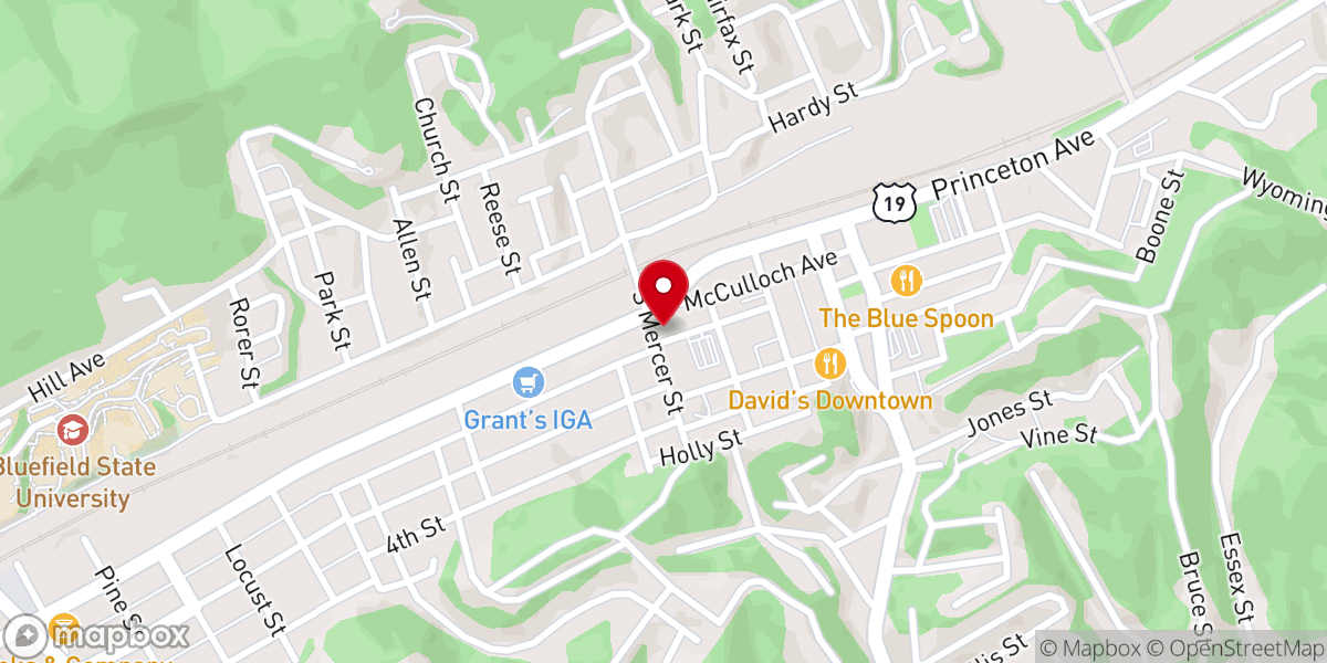 Map showing location of Immanuel Lutheran Church