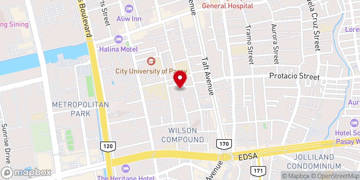 Map showing location of San Rafael Parish