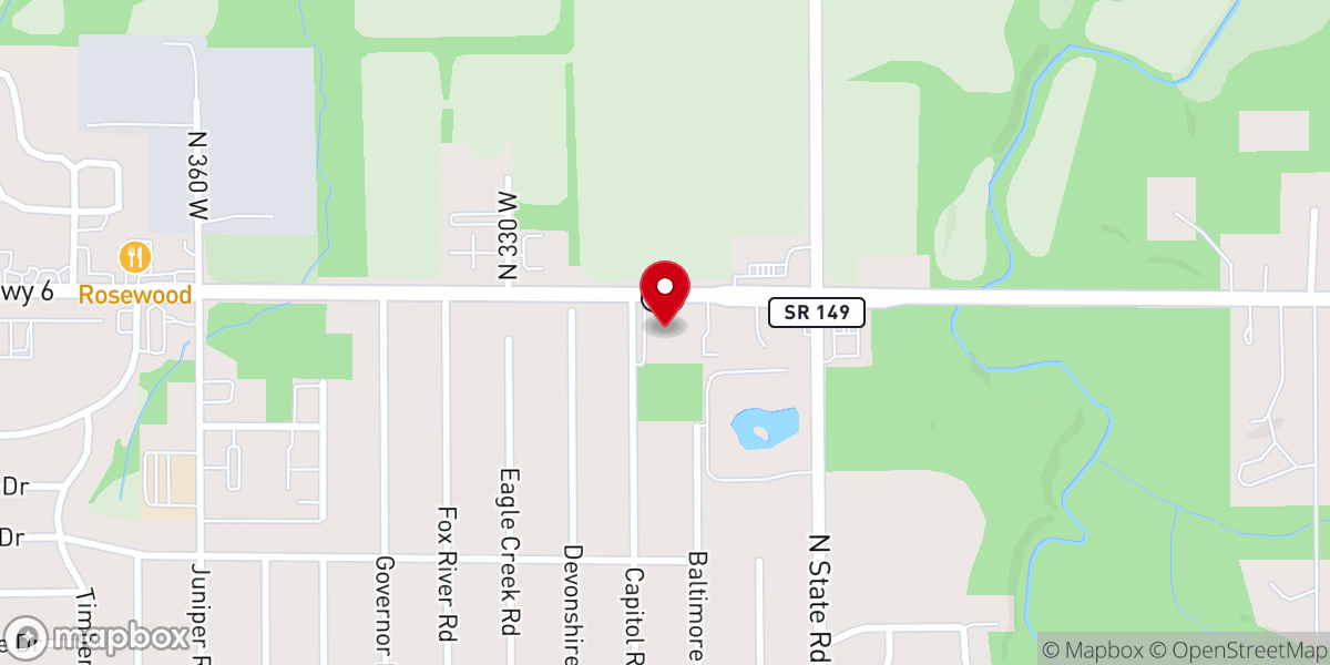 Map showing location of The Salvation Army of Porter County