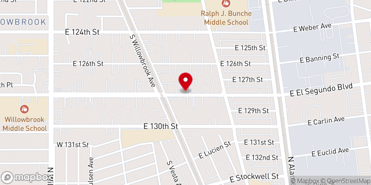 Map showing location of Hosanna Apostolic Church