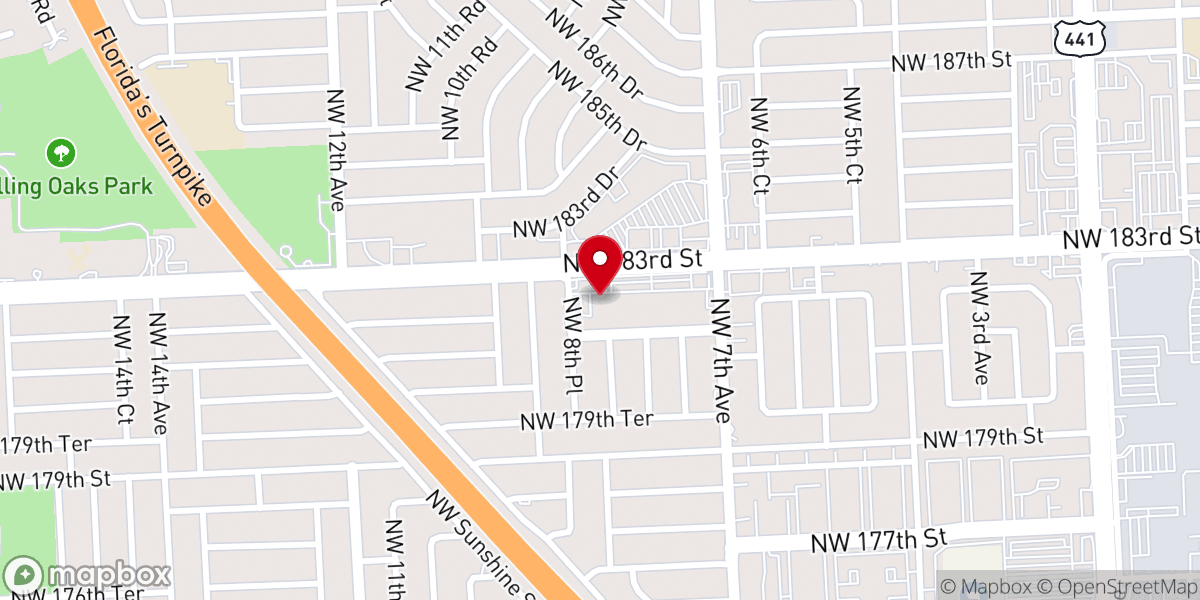 Map showing location of Pentecostal Tabernacle Deliverance Temple