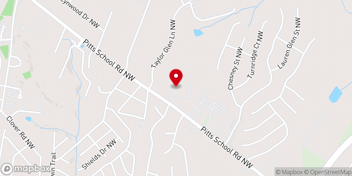 Map showing location of Greater Church Charlotte