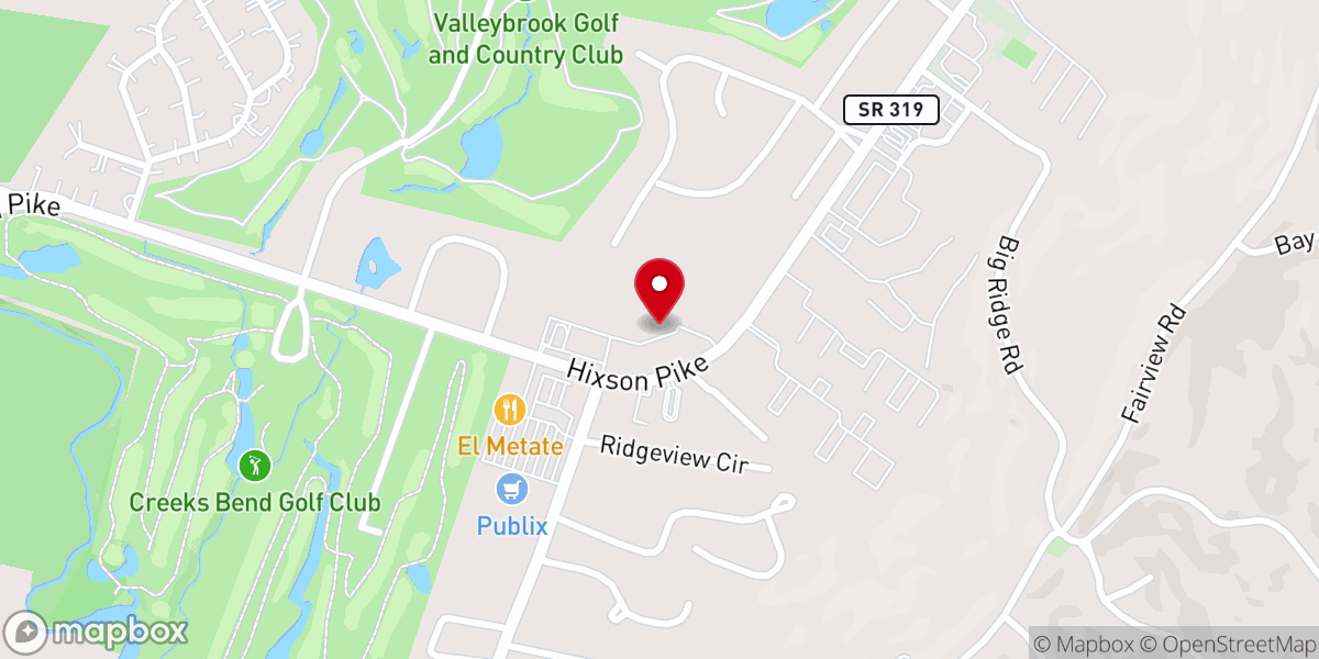 Map showing location of Valleybrook Evangelical Presbyterian Church