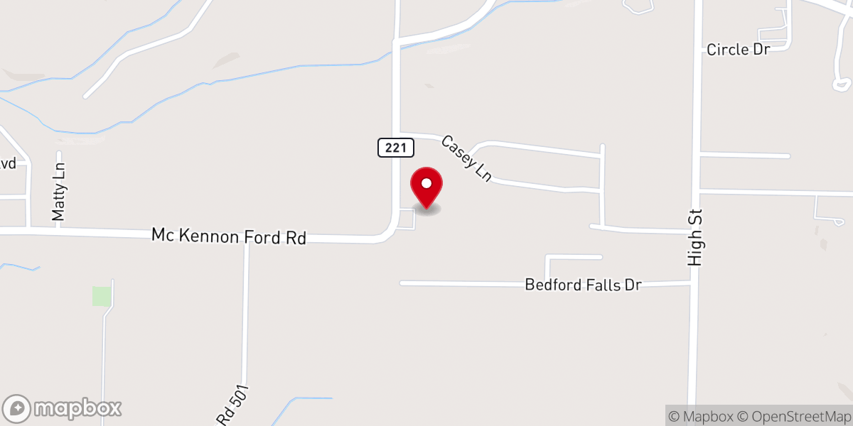 Map showing location of Southern Heights Baptist Church