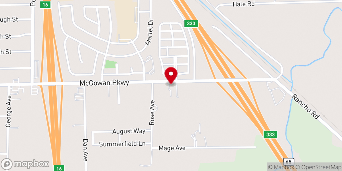 Map showing location of Mount Olivet Baptist Church