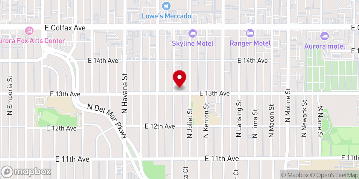 Map showing location of Meanstreet Worship Center Inc