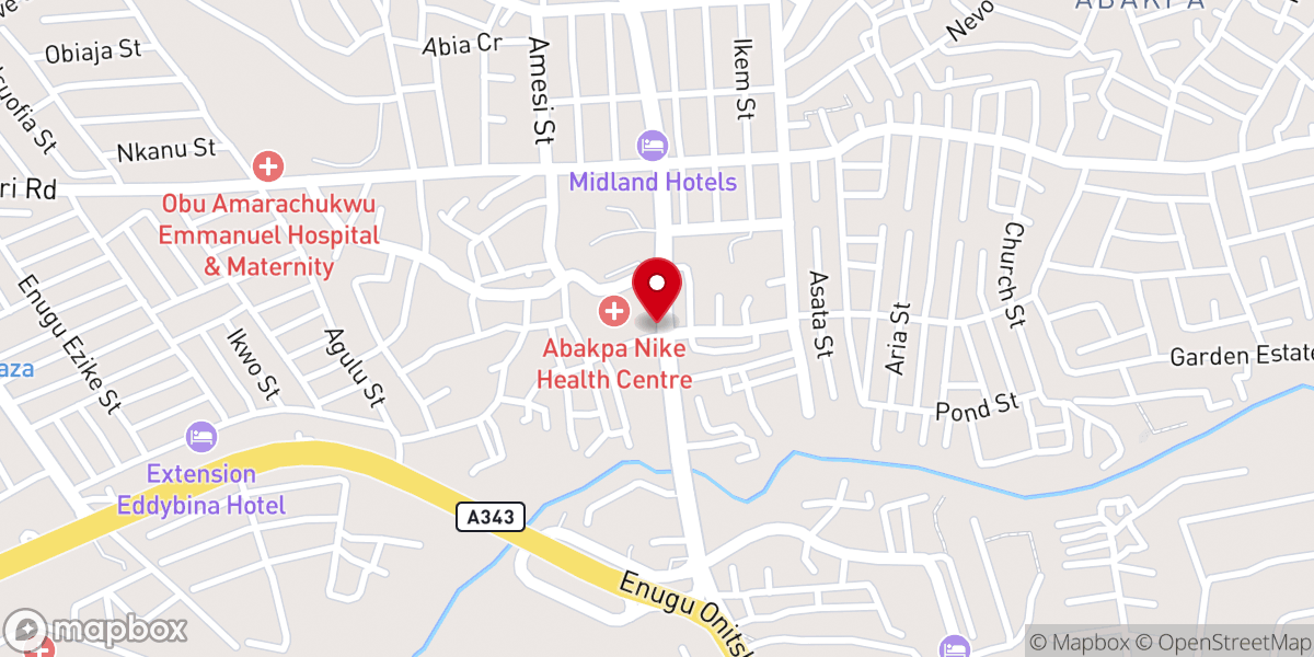 Map showing location of Newlife Baptist Church
