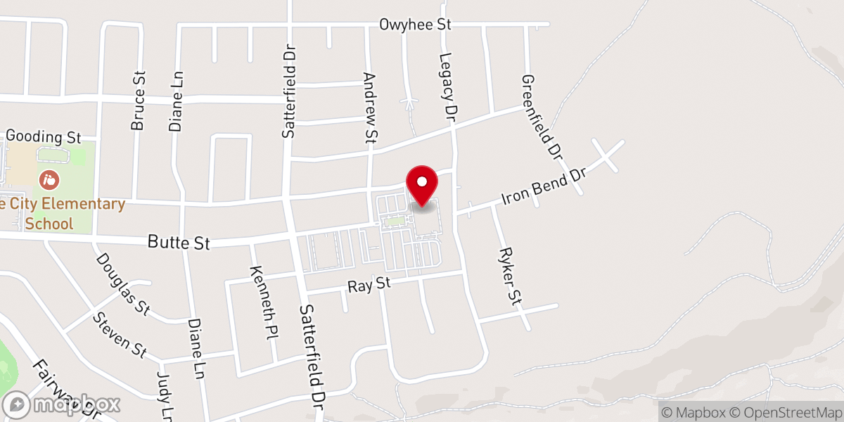 Map showing location of Church of Jesus Chtrist of Latter Day Saints
