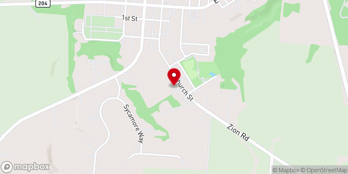 Map showing location of All Starz Gymnastics