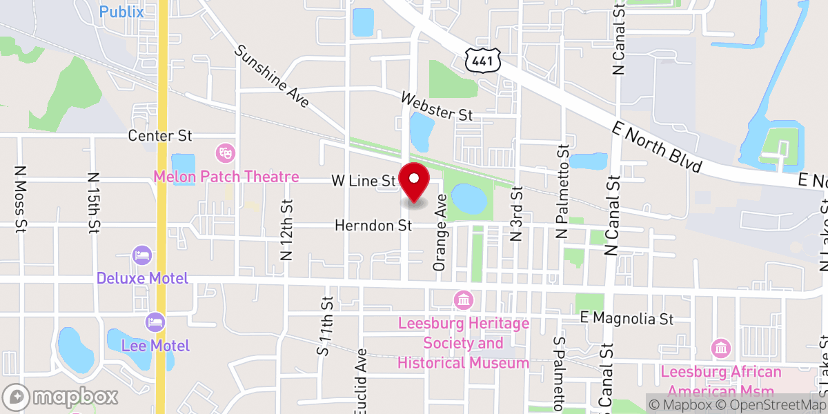 Map showing location of St James Episcopal Church