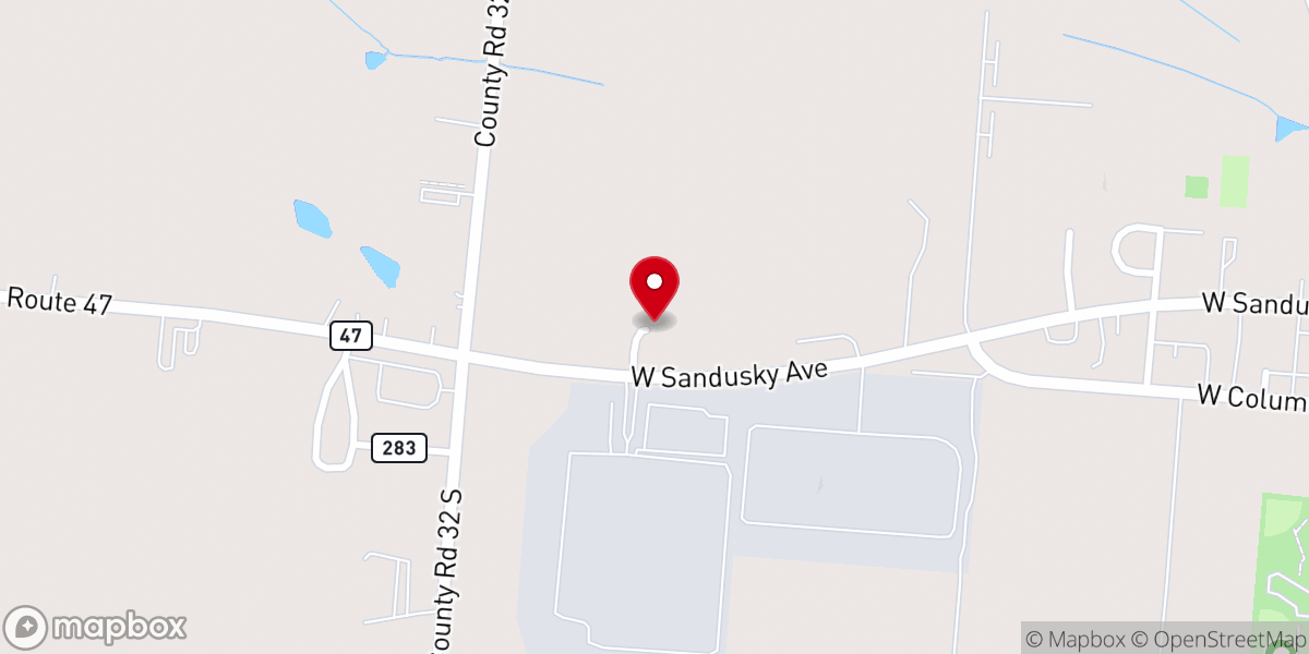 Map showing location of Solid Rock Baptist Church
