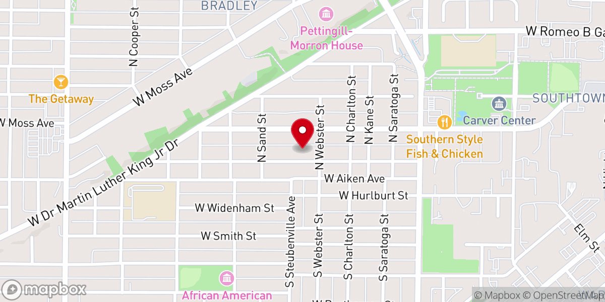 Map showing location of Apostolic Missionary Church