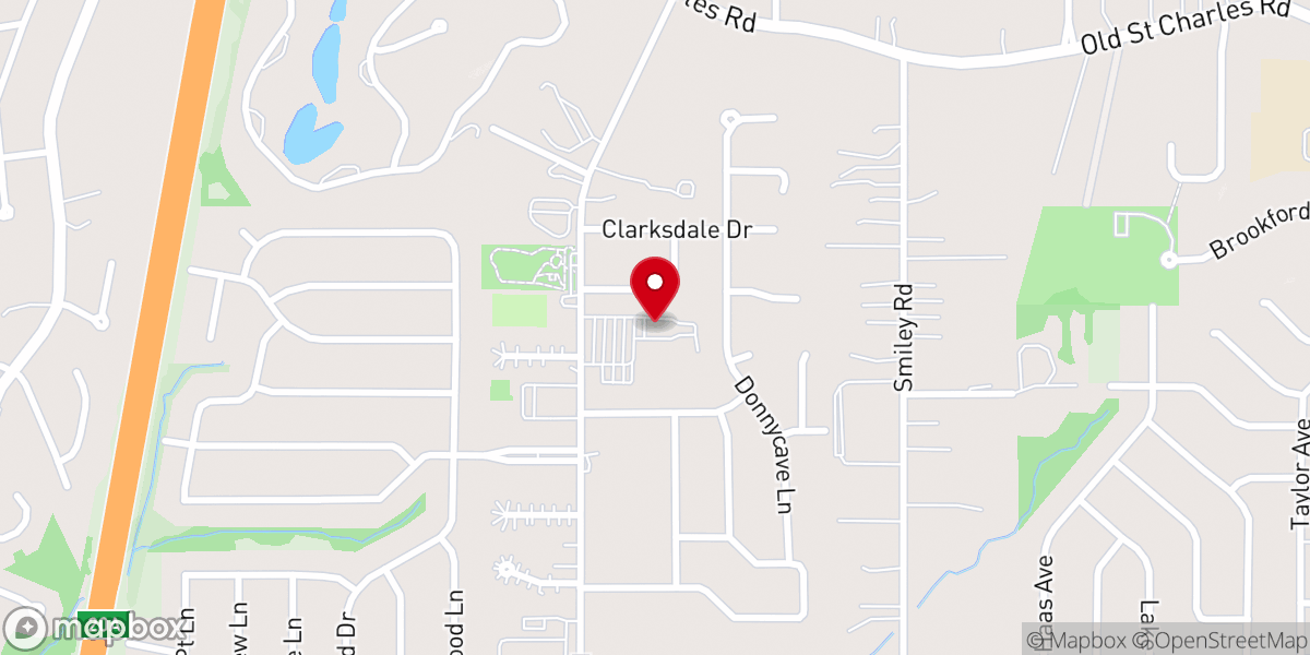 Map showing location of Holy Spirit Catholic Church