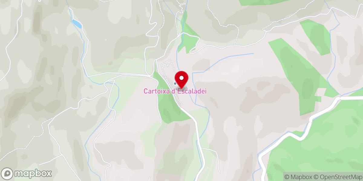 Map showing location of Cartoixa d'Escaladei