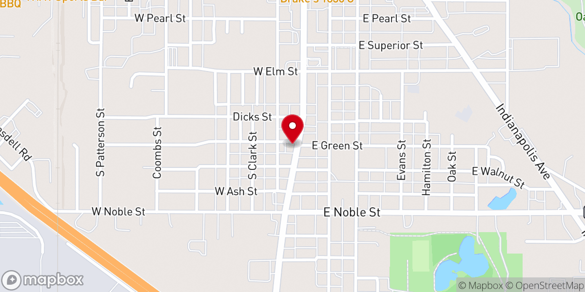 Map showing location of Greater Indianapolis Ghanaian SDA Church