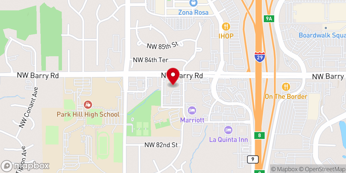 Map showing location of Tiffany Fellowship Church