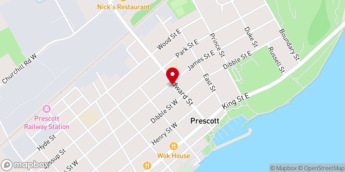 Map showing location of St Mark's Roman Catholic Church
