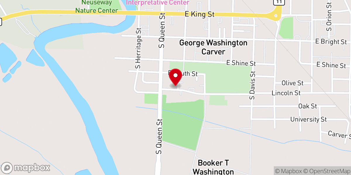 Map showing location of Emmanuel United Christian Church