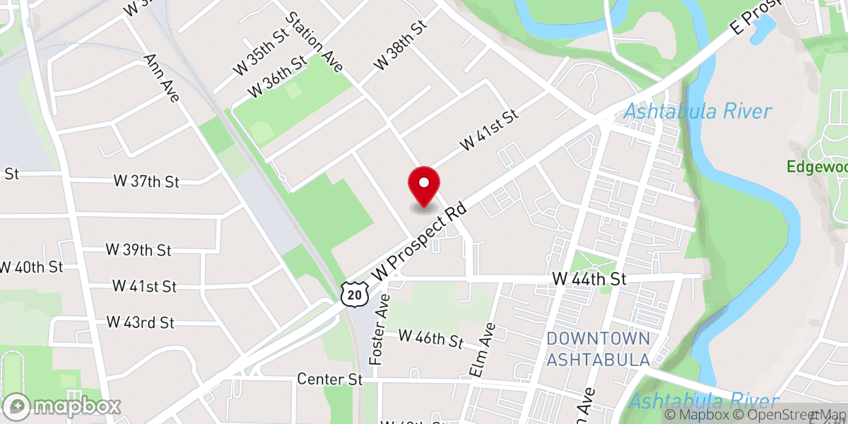 Map showing location of Messiah Lutheran Church-ELCA