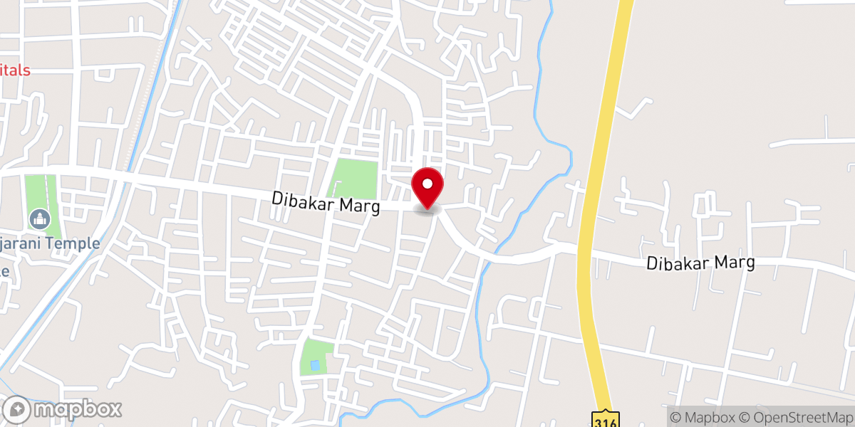 Map showing location of Jagannatha Ashram