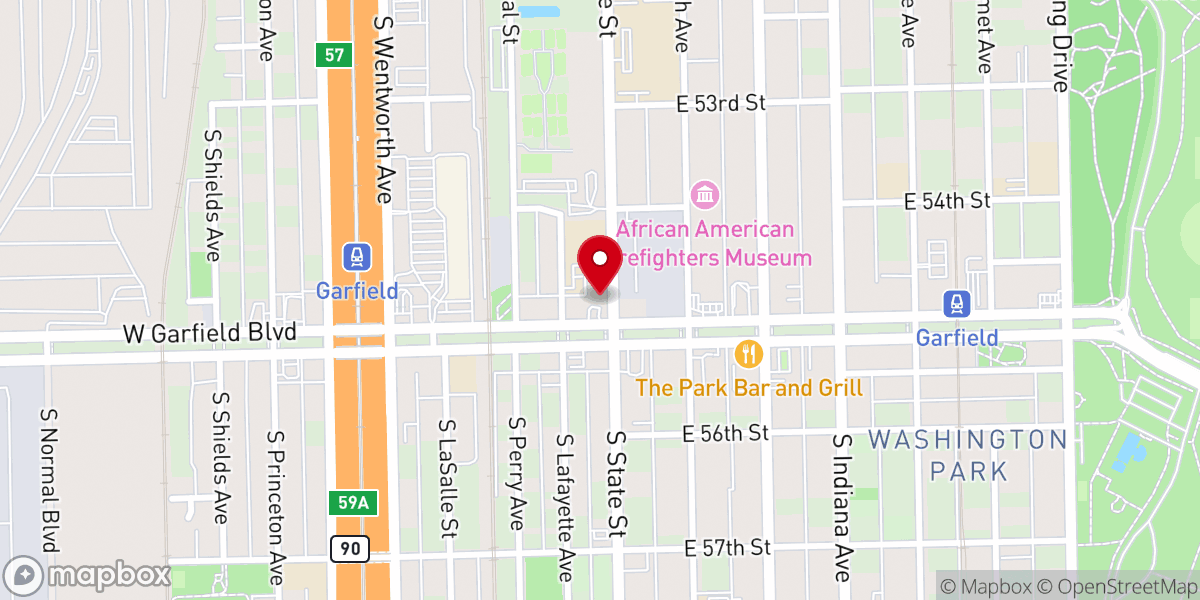Map showing location of New Philadelphia Missionary Baptist Church