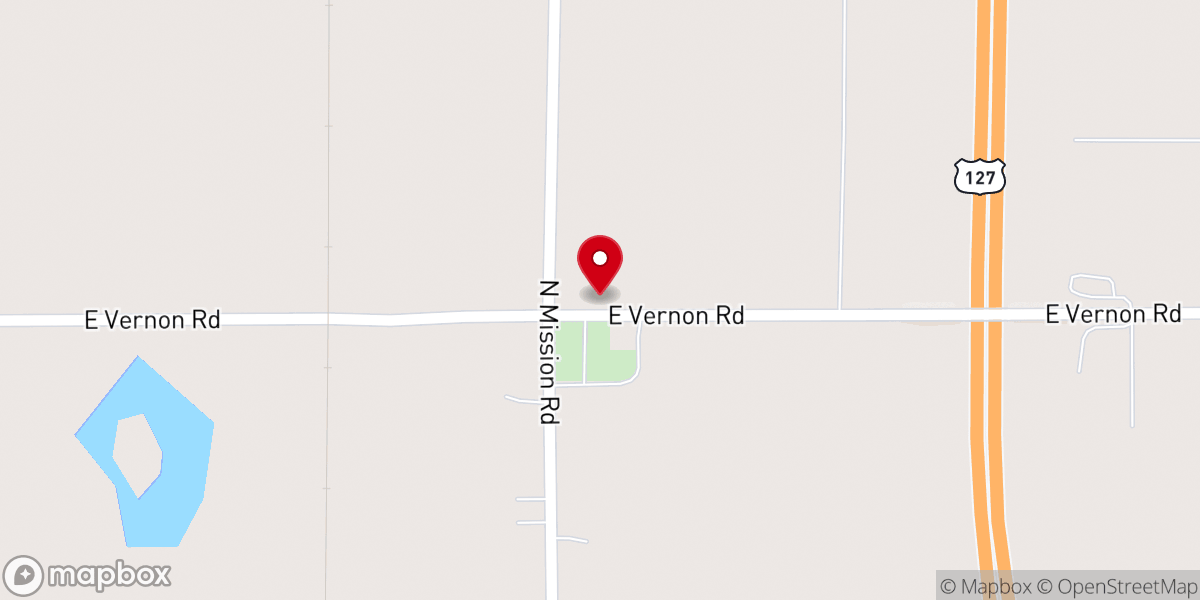 Map showing location of St. Henry's Rectory