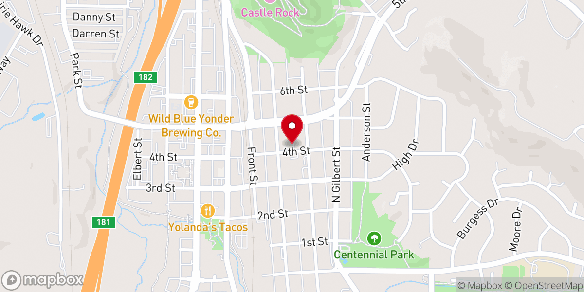 Map showing location of Christ's Episcopal Church