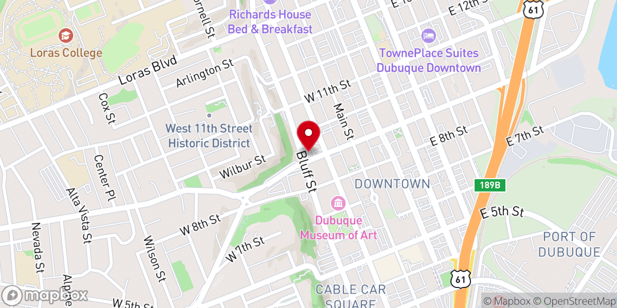 Map showing location of Bridge Christian Church