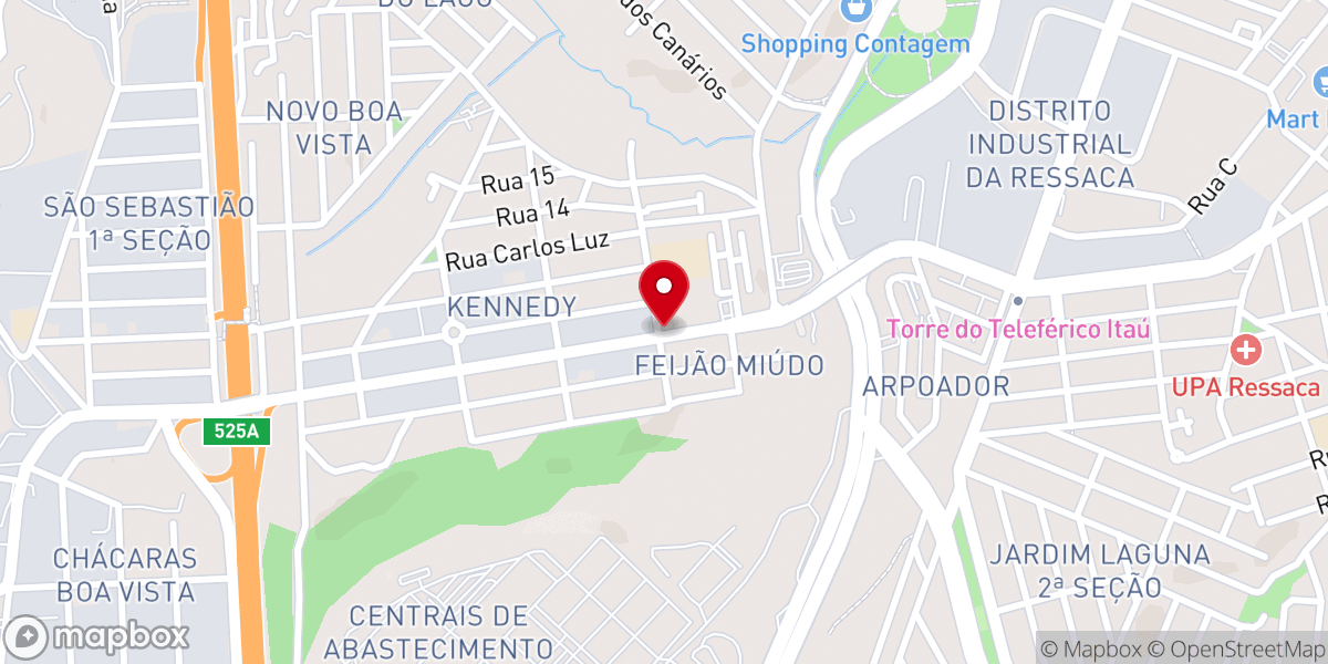 Map showing location of Paróquia São Sebastião da Boa Vista (Kennedy)