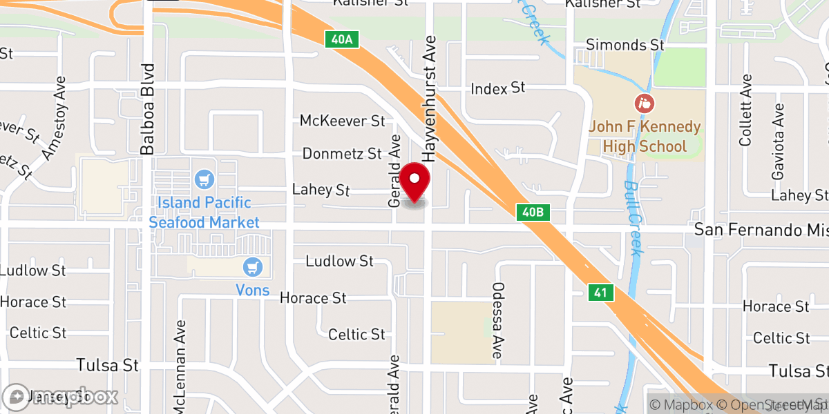 Map showing location of Our Savior's First Lutheran Church