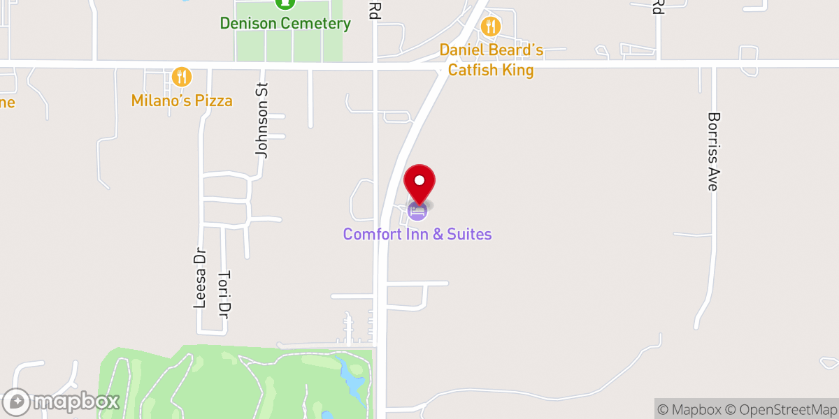 Map showing location of Comfort Suites Idabel