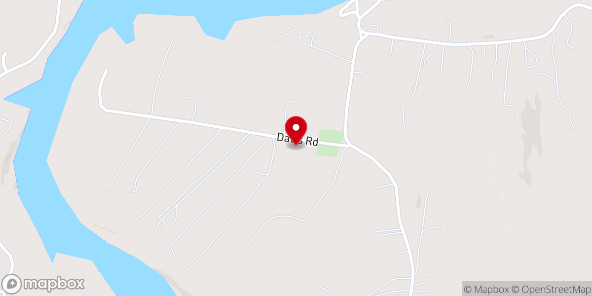 Map showing location of Webb's Chapel Baptist Church