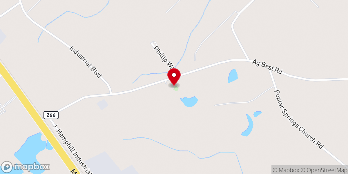 Map showing location of Parkerson Gift Church