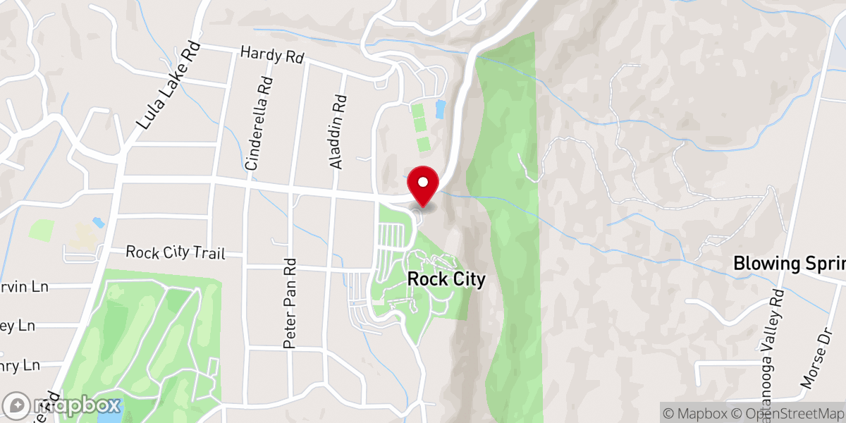 Map showing location of Grandview