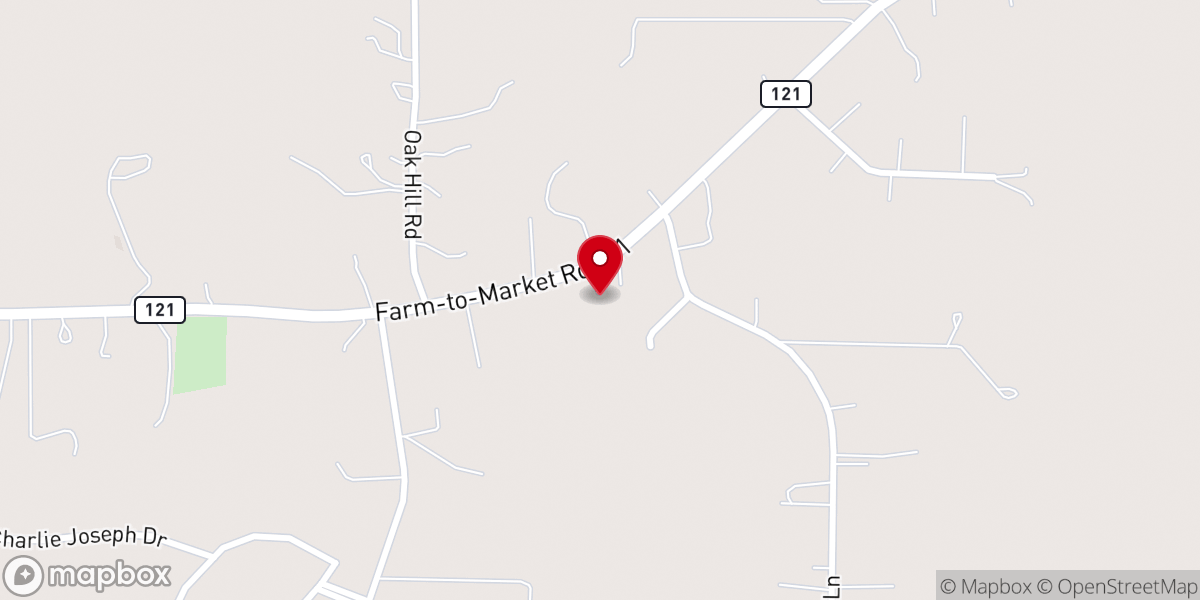 Map showing location of Cannon Baptist Church