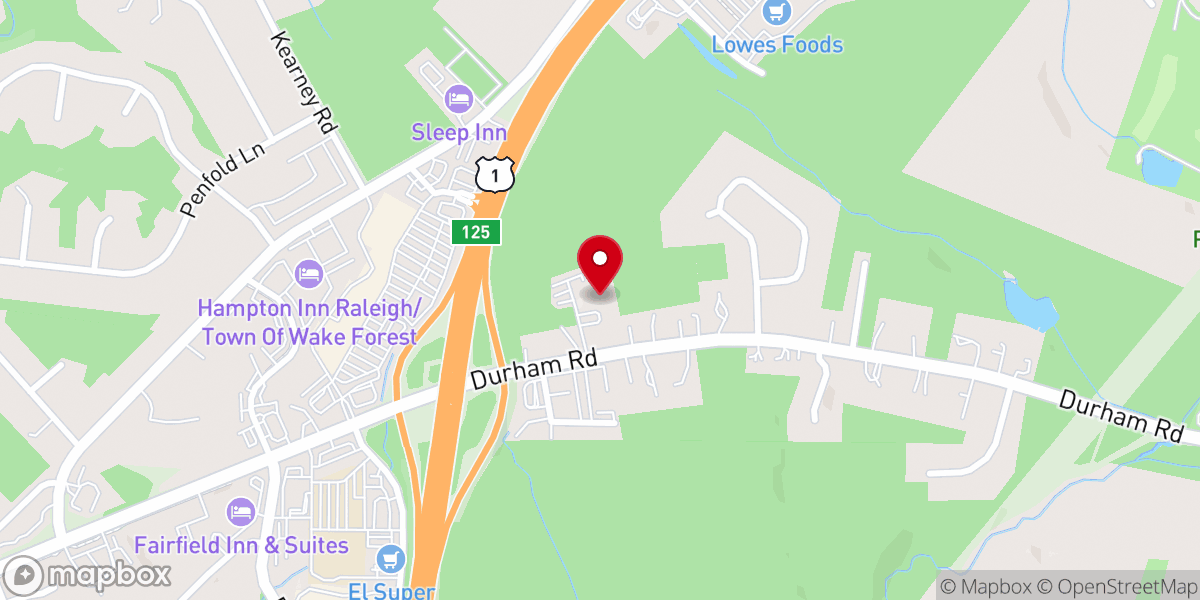 Map showing location of Saint John's Episcopal Church