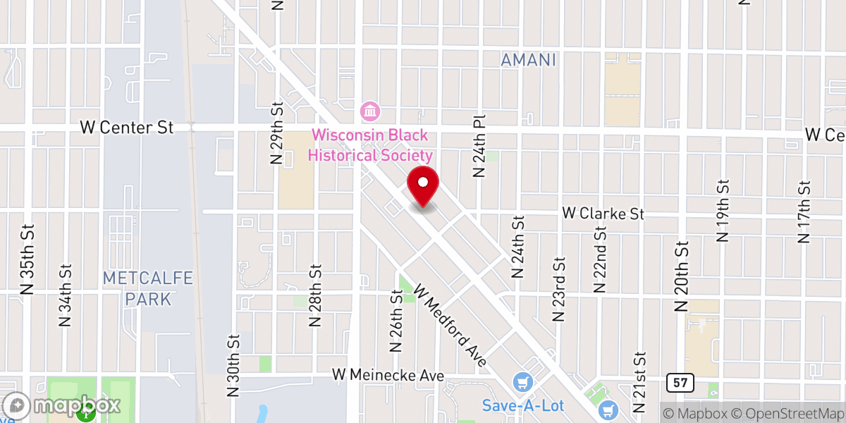 Map showing location of Pentecost Church of God in Christ Inc