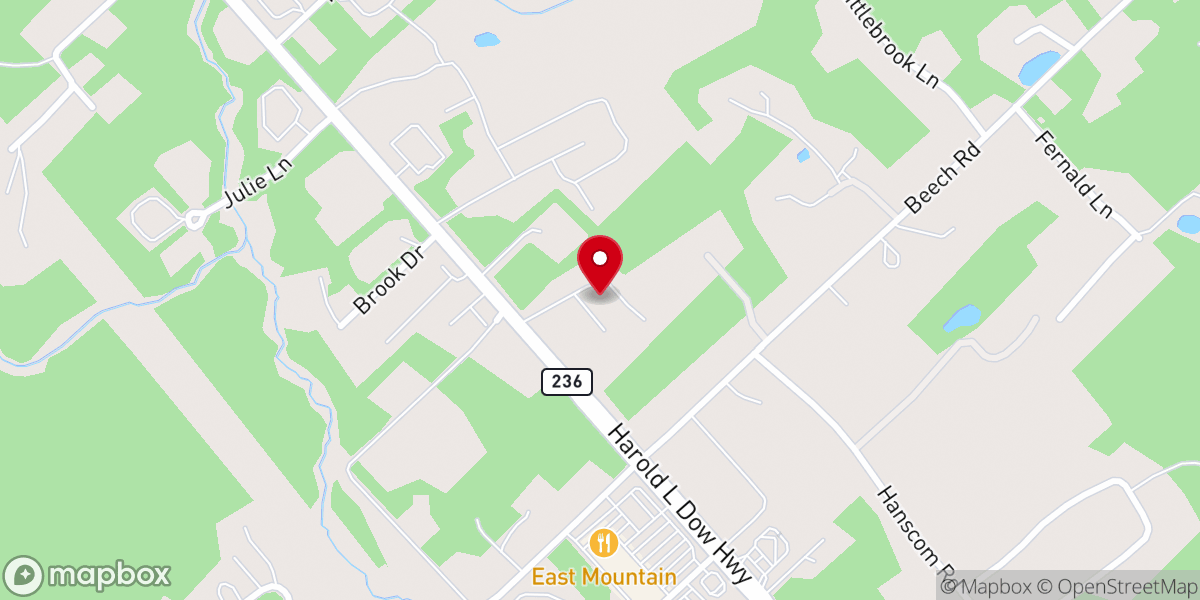 Map showing location of Eliot United Methodist Church