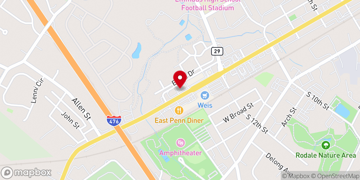 Map showing location of Way To Emmaus
