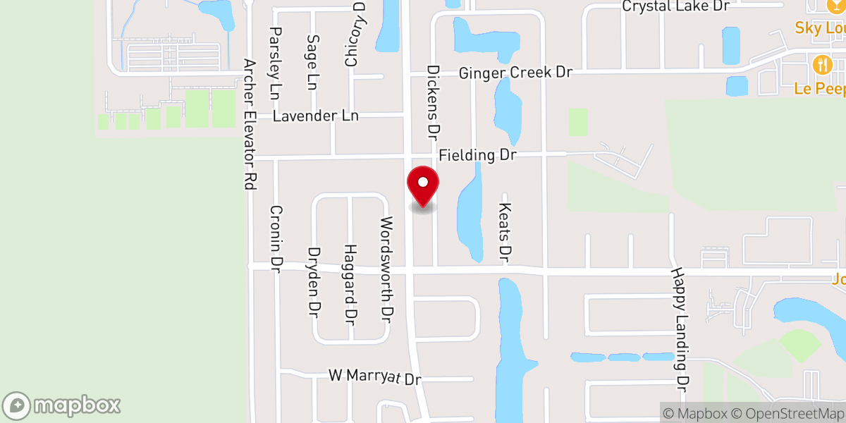 Map showing location of Abraham Lincoln Fellowship - Unitarian Universalist