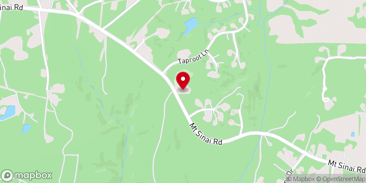 Map showing location of Mt Sinai Missionary Baptist Church
