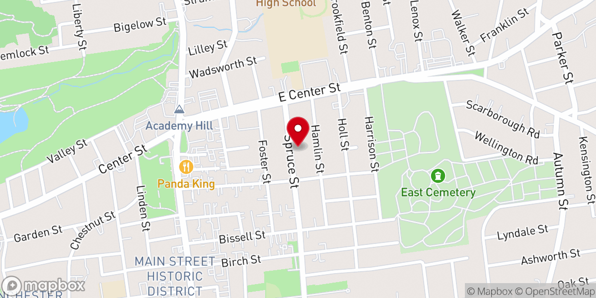 Map showing location of Solid Rock Church of God