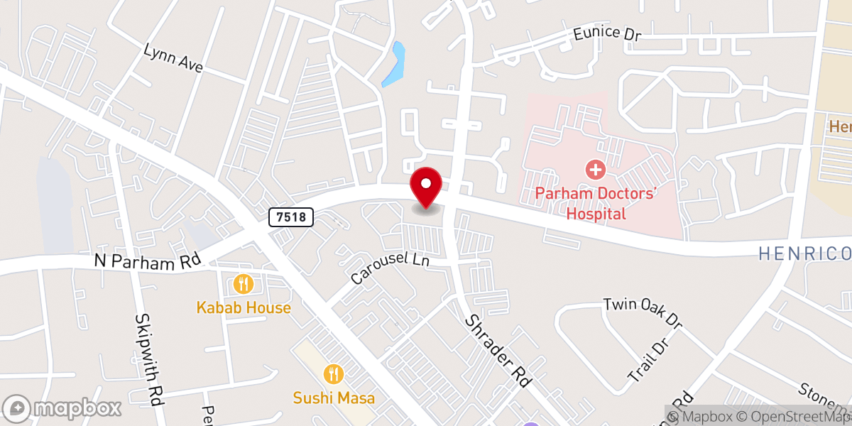 Map showing location of Catholic Diocese of Richmond