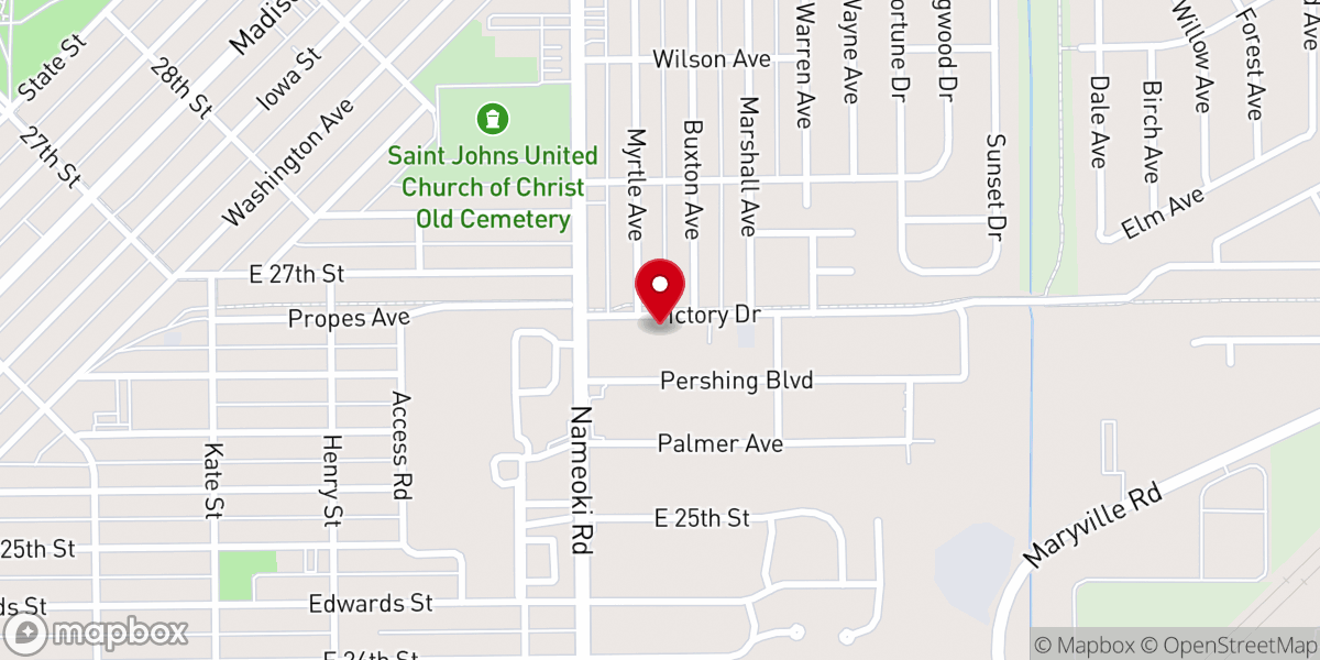 Map showing location of Life Church International