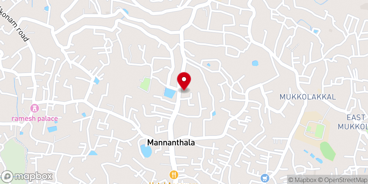 Map showing location of Ranigiri Church