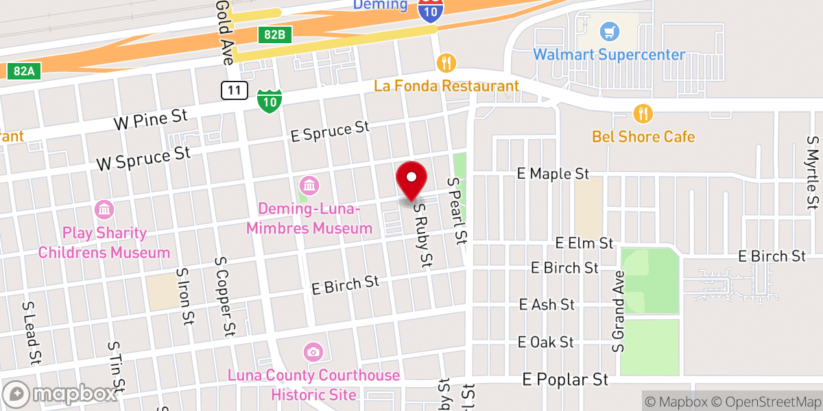 Map showing location of St. Ann Catholic Church